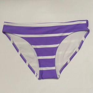 AERIE Purple Stripe Bikini Bottom